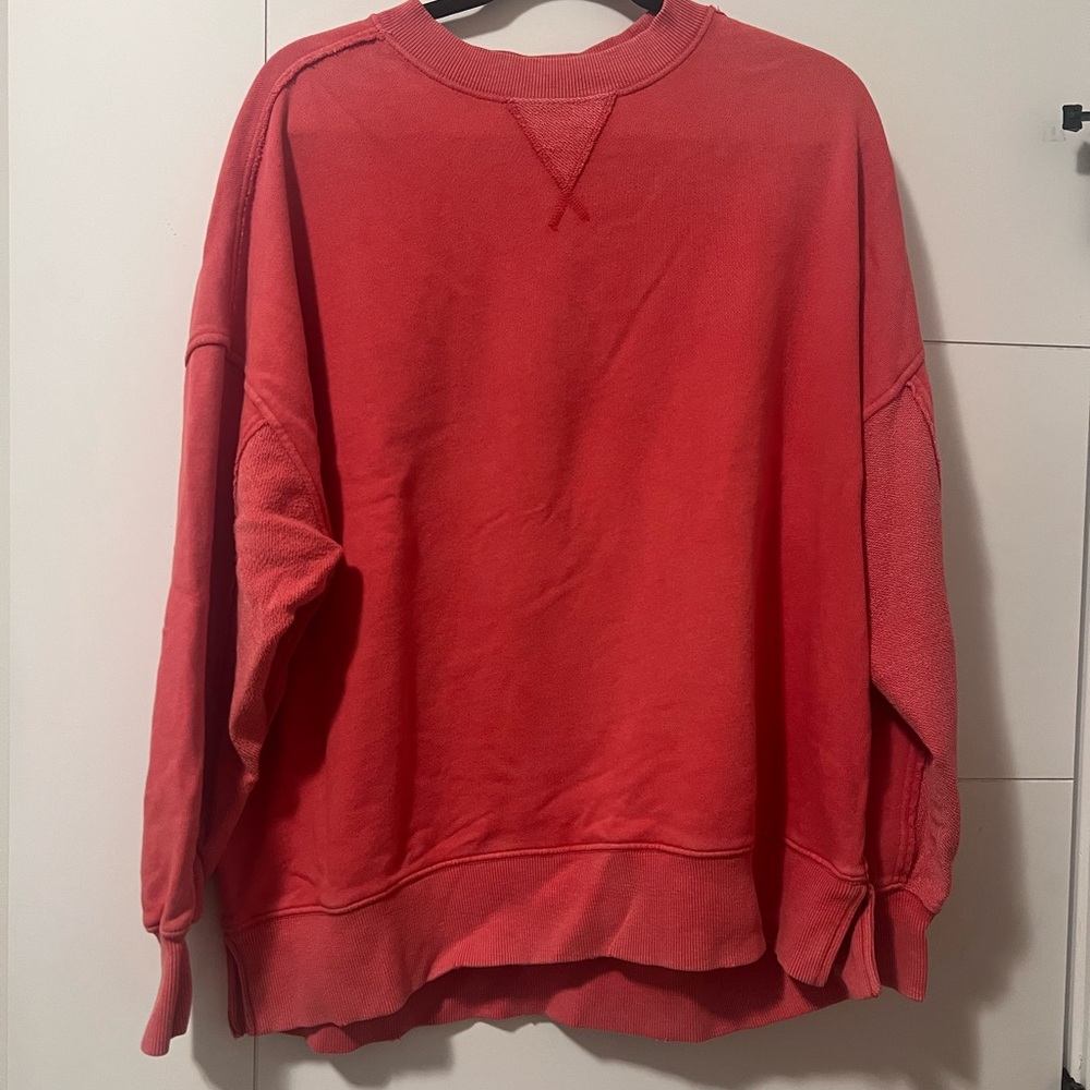 American Eagle Outfitters coral Crew Neck Sweater
